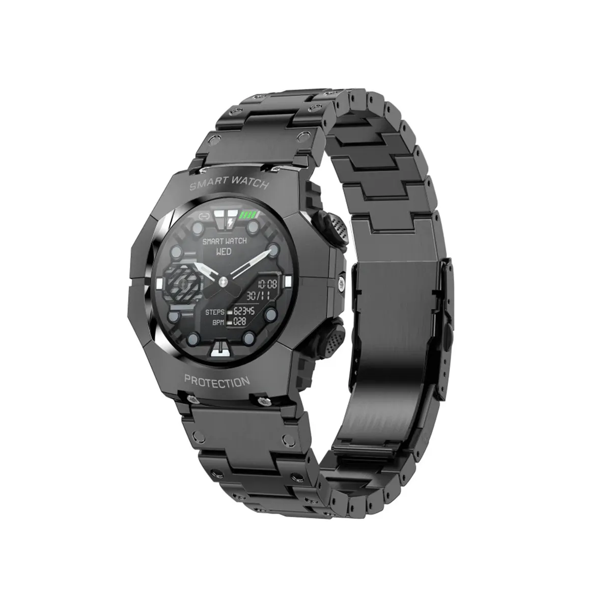 URBAN JIMMY 1.3 AMOLED DISPLAY METAL BLACK WATCH